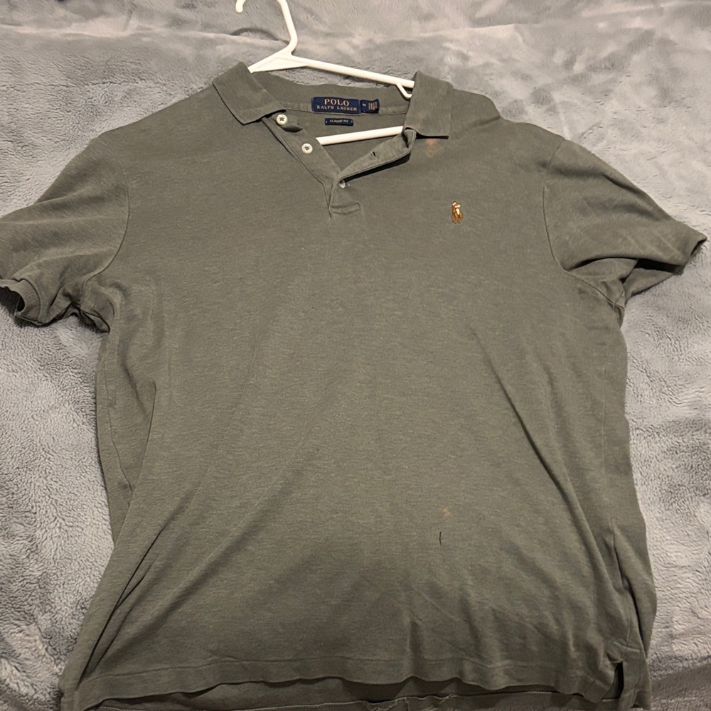 Polo by Ralph Lauren Men's Classic Gray Polo Shirt